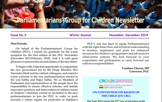 PGC Newsletter, Issue 2, December, 2014